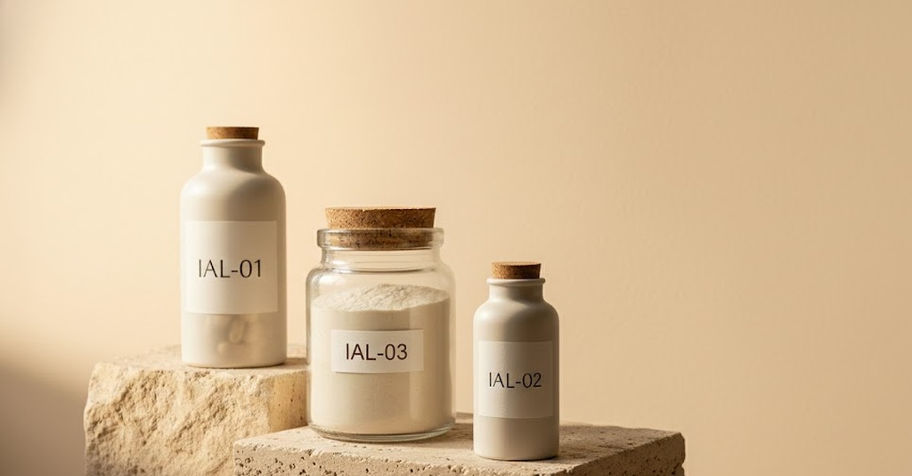 IAL-01, IAL-02, and IAL-03 formulas on travertine stone